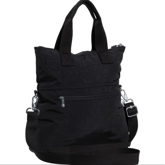 Kipling Eleva Black Nylon Tote Bag - Picture 2 of 5
